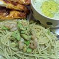 LOVE×2花's cooksnap of when they made 女性におすすめバジルとアボカドのパスタ！.