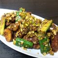 みんまい's cooksnap of when they made 鶏唐揚げ～香味野菜和え♪～.
