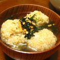miino's cooksnap of when they made めちゃうま！すうぷおむすび♪♪.