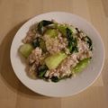 アクセル☆'s cooksnap of when they made 青梗菜の挽肉炒め.