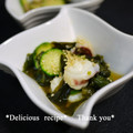 putimiko's cooksnap of when they made キュウリとワカメの酢の物（甘め）.