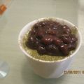 tanta328's cooksnap of when they made 練乳ミルクプリン・抹茶と小豆白玉添え.