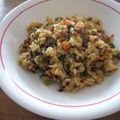 ジブリカフェ's cooksnap of when they made にら玉納豆チャーハン.