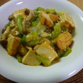 kotorier's cooksnap of when they made レタスと厚揚げの中華炒め.