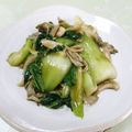 すずきはなこ's cooksnap of when they made チンゲン菜と舞茸炒め.