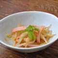 さとみわ's cooksnap of when they made もやしとハムのからし和え.