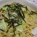きゃらchan's cooksnap of when they made ｷｬﾍﾞﾂとﾂﾅのﾊﾟｽﾀ.
