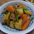 メロンぱんな～'s cooksnap of when they made 鶏の肉じゃが風　アスパラ入り.