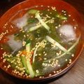 tomoppy1205's cooksnap of when they made 本場韓国、ワカメときゅうりの冷スープ.