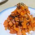 ロクシタンマニア's cooksnap of when they made にんじんだけであと一品★塩昆布で簡単.