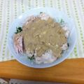 ねこじゃらし３８'s cooksnap of when they made 簡単！うまい！バンバンジー風サラダ.