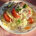クレイプメートル's cooksnap of when they made トマトとしらすの冷製パスタ.