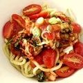 トクライ's cooksnap of when they made トマトとキムチの冷やし酸辣湯麺.