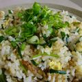 ハナ☆クロ's cooksnap of when they made ニラ玉炒飯.