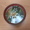 みぃくんのママ's cooksnap of when they made 具だくさんにらとわかめスープ.