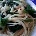 ミクサワ～'s cooksnap of when they made エビとほうれん草の和風パスタ♪.