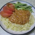 Niktwins★'s cooksnap of when they made ☆手軽にジャージャー麺☆.