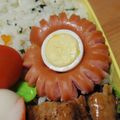 kokaママ's cooksnap of when they made ☆キャラ弁♬ウインナーのひまわり☆.