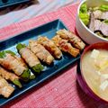 ˚♡'s cooksnap of when they made 一番簡単なピーマンの肉巻き.