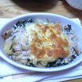イソップリ's cooksnap of when they made ほうれん草とじゃがいもと鶏肉のチーズ焼き.