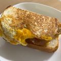 まーあす☆'s cooksnap of when they made フライパンで作るおひとりさまホットサンド.