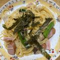 Olivian's cooksnap of when they made ワンパン★和風パスタ.