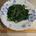 やっちーさん's cooksnap of when they made ラディッシュの葉のごま油炒め.