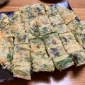 北京パンダ's cooksnap of when they made 大量消費！【水菜のチーズチヂミ】海苔入り.