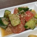 ＊＊天然水＊＊'s cooksnap of when they made トマトときゅうりのパクパクサラダ.
