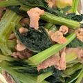 マトリョーシカ1号's cooksnap of when they made 小松菜と豚こま肉のオイスターソース和え.