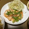 クックSOSQAH☆'s cooksnap of when they made 鶏むね肉の梅ポン酢炒め.