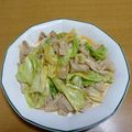55才のおじさん's cooksnap of when they made 豚キャベ.