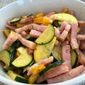 クックB3AQT8☆'s cooksnap of when they made ズッキーニとベーコンの炒め物.