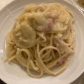 kally105's cooksnap of when they made クリームチーズで作るカルボナーラ.