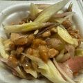 toshio39's cooksnap of when they made 旬の味★切るだけみょうが納豆★.