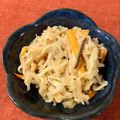 caruga's cooksnap of when they made ちくわ入り切り干し大根の煮物.