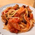 オレンジマスカット's cooksnap of when they made トマトと茄子のアラビアータ風パスタ⭐.