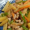 ちーまぐ's cooksnap of when they made 豚じゃがピーマン✤オイマヨ炒め.