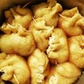 spicy_juno's cooksnap of when they made 鶏ひき肉の油揚げ袋煮.