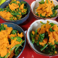 ひっこ's cooksnap of when they made かぼちゃとほうれん草の練り胡麻和え♪.