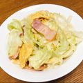 vabochan's cooksnap of when they made キャベツのカルボナーラ風サラダ.