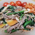 クックHBQ370☆'s cooksnap of when they made 牛肉とほうれん草のピリ辛丼.