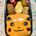 しゅうゆうけいはる母's cooksnap of when they made 【キャラ弁】ピカチュウのオムライス弁当.