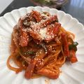 yum＊chim's cooksnap of when they made リュウジさん至高のナポリタン　自分メモ.