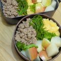 ☆彡りこ☆彡's cooksnap of when they made 湯煎で簡単☆三色丼.