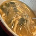 眠猫人's cooksnap of when they made もやし 油揚げ わかめの味噌汁^^.