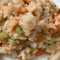 ぐりtoぐら's cooksnap of when they made ふんわり炒り卵とふわふわ鮭の簡単炒飯♪.