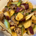 てきもき's cooksnap of when they made さつまいもと豚バラとネギの中華炒め.