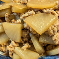 クッkuu☆'s cooksnap of when they made 大根と鶏ひき肉の炒め煮マスタード和え.