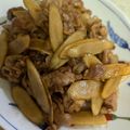 くるみわみるく's cooksnap of when they made 母の味♡最高！豚バラとゴボウの甘辛煮.